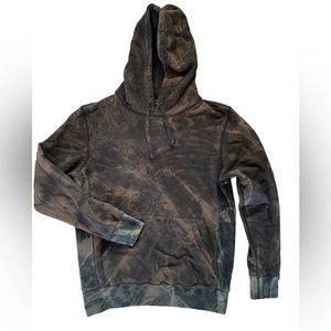 SSUR Black Grey Tie Dye Hoodie Mens M